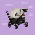 thumbnail image 2 of Baby Trend Navigator 2-in-1 Stroller Wagon - Desert Tan, 2 of 14