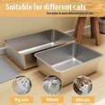 thumbnail image 3 of Odor-Proof Non-Stick Litter Pan, Durable Metal Construction, Easy Clean Design, 17.5 x 13.5 x 6 Inches, 3 of 5