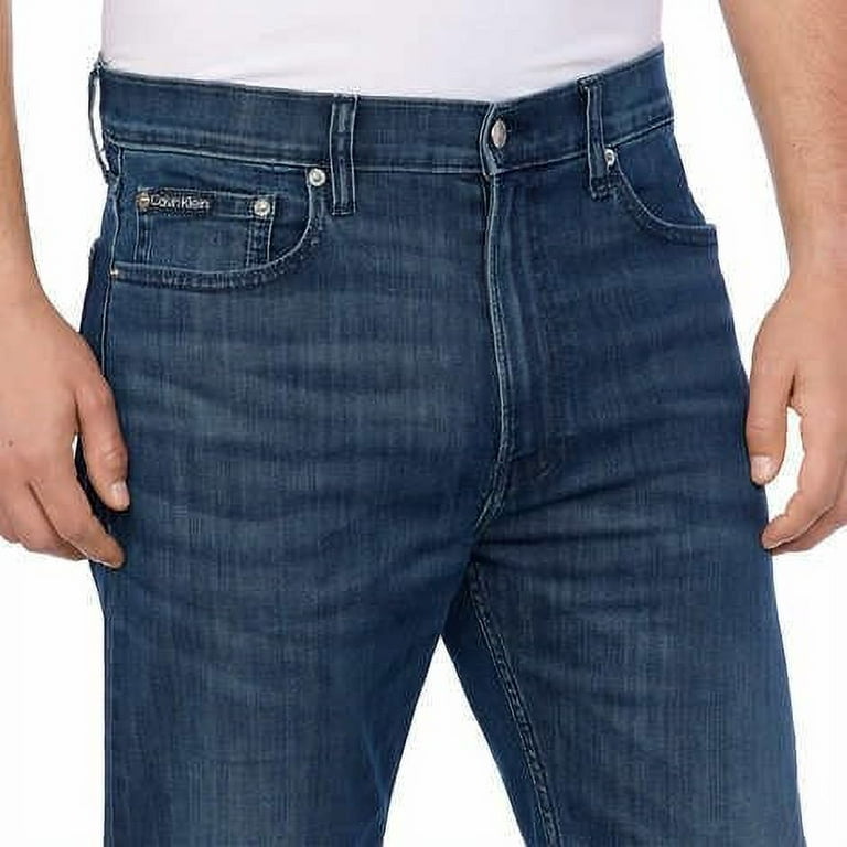 Calvin Klein Men's Slim Straight Jean ( Secaucus Hs, 38W x 32L)