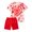 Z02-Watermelon Red, variant on LRen Girl Tie-dye Outfits 2 Piece Sets Heart Printed Short Sleeve Shirts and Biker Shorts Back To School Outfits for Girls,Red,Size 1-14 Years