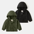 thumbnail image 4 of Hotiary Toddler Baby Boy Hooded Jacket Cotton Long Sleeve Solid Color Zipper Coat with Pockets Kids Casual Spring Fall Outwear Clothes Black for 2-10Y, 4 of 4