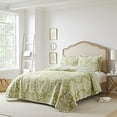 thumbnail image 3 of Laura Ashley Rowland Quilt Set, King, Sage, 3 of 5