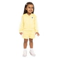 thumbnail image 5 of Wonder Nation Toddler Girls Full Zip Athletic Jacket, Sizes 12M-5T, 5 of 7