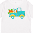 thumbnail image 4 of Inktastic Cute Easter Bunny in Blue Truck with Carrots Boys or Girls Long Sleeve Toddler T-Shirt, 4 of 5