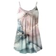 thumbnail image 2 of Workout Tank Tops Mujer Camiseta de manga corta con cremallera de algodón de imitación estampada para mujeres europeas y de verano, Top informal con cuello en V (Green, XXL), 2 of 4