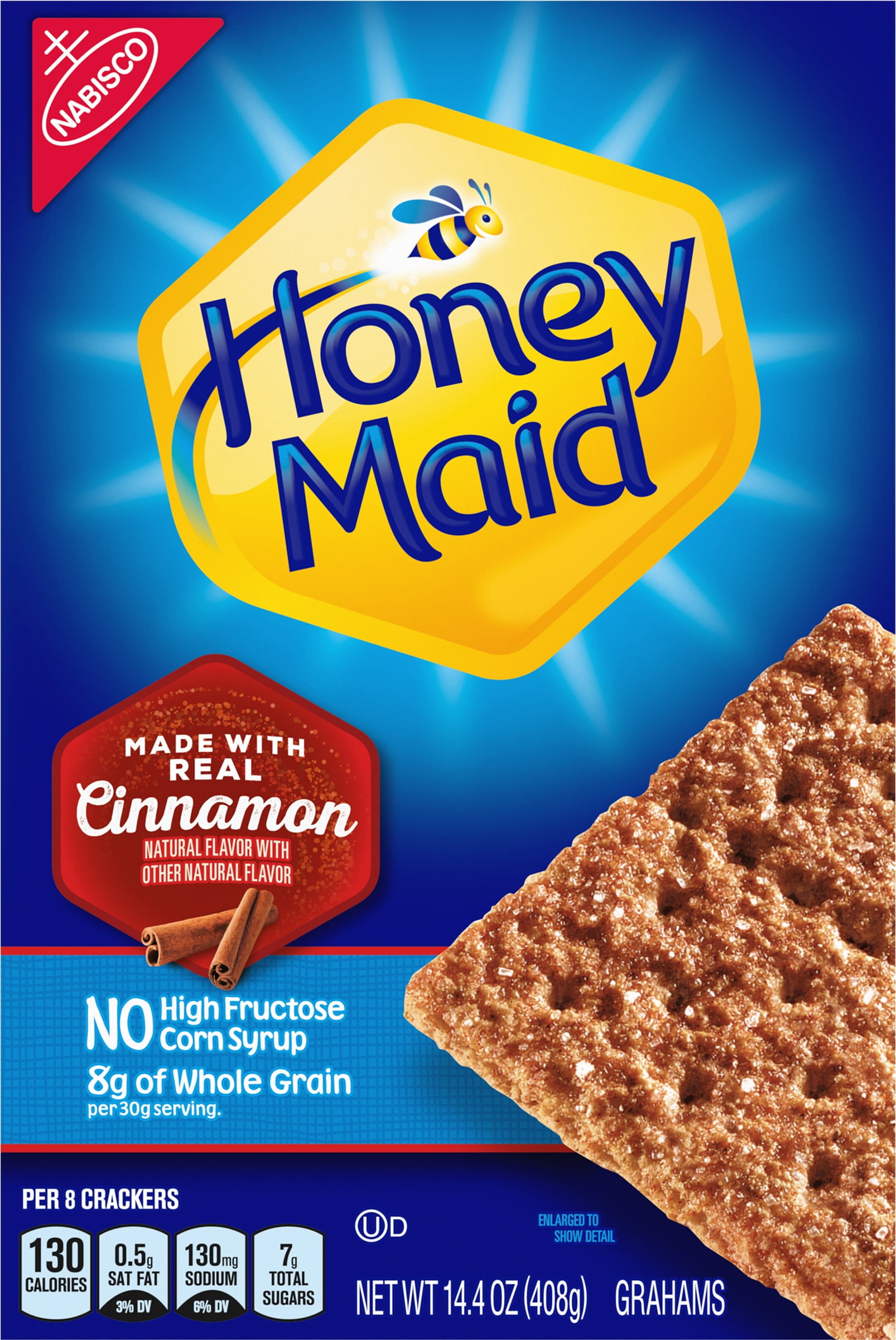 Honey Maid Cinnamon Graham Crackers, 14.4 oz Family Size Box