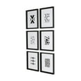 thumbnail image 3 of Kate and Laurel Calter Geometric Abstract Framed Art Prints, 1.46 in x 12.4 in, Set of 6, 3 of 6