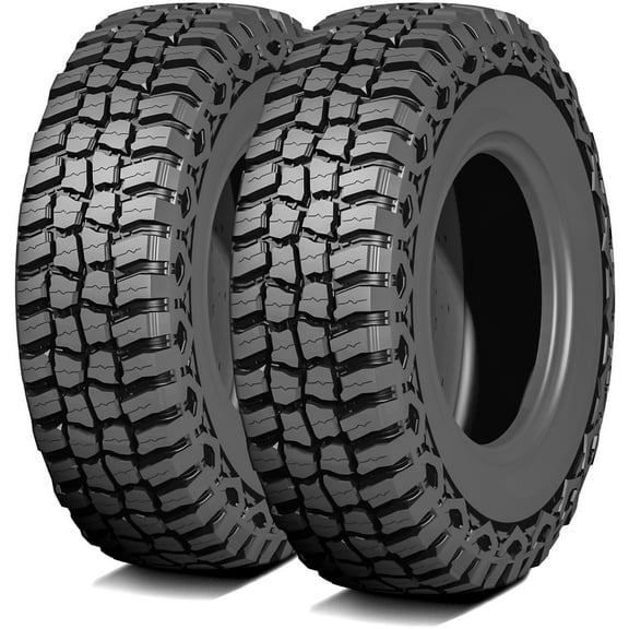 Pair of 2 Vercelli Terreno M/T 35X12.50R17 121Q E 10 Ply mud Light Truck Tires