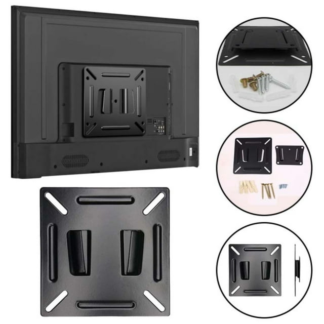 Cqxid Hooks Under $5 Wall Mount Most 14 24“ Computer Low Profile RV TV Wall Mount Up To 100x100mm Max Weight 30lbs 15 19 20 22 23 Inch Small Mount Bracket