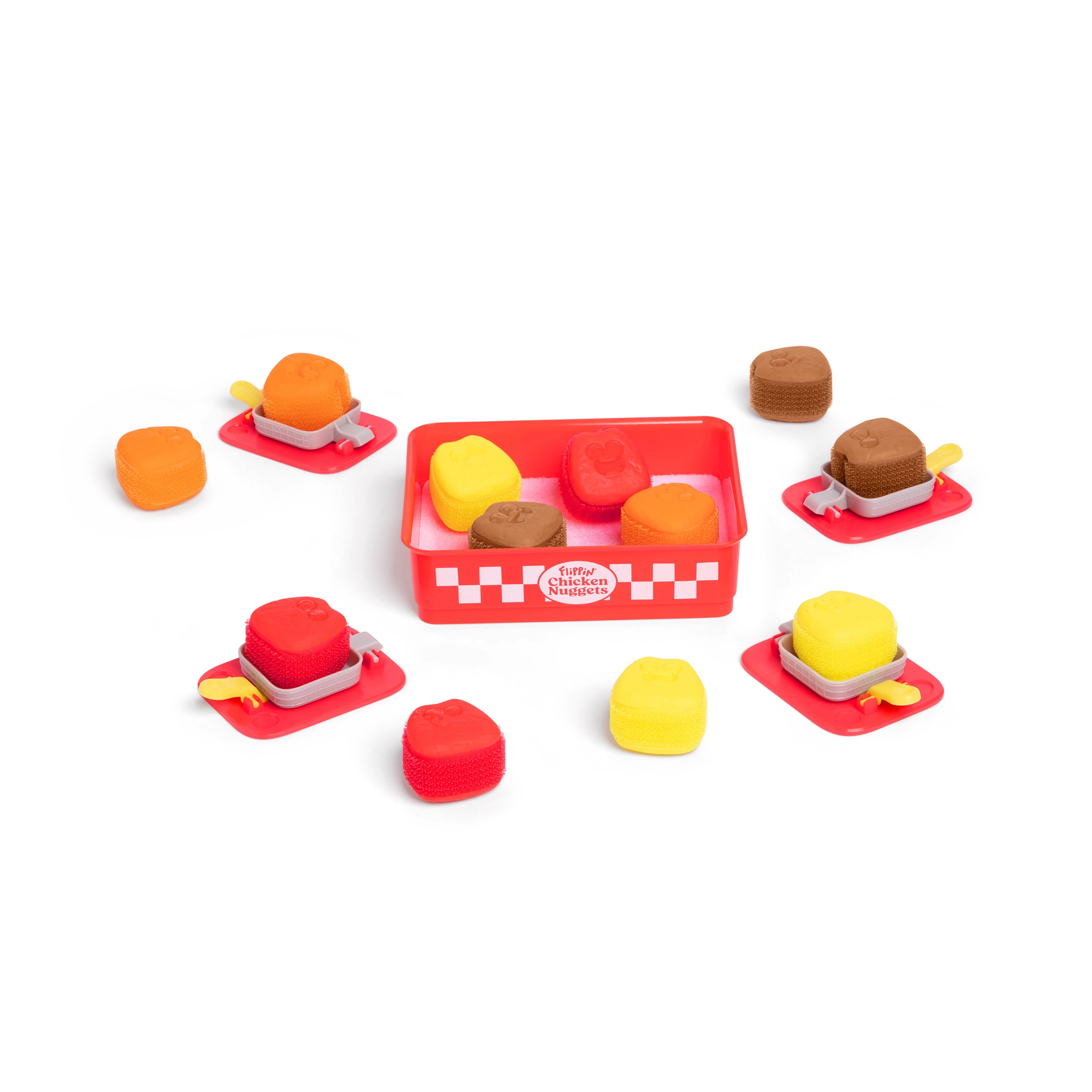 Flippin' Chicken Nuggets, Ready, Set, Flip! A Fun Family Games, Includes 4 Launchers and 12 Nuggets (Walmart Exclusive)