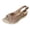 Khaki, variant on Bibifish Womens Espadrille Wedge Sandals Open Toe Slingback Ankle Strap Casual Sandals Vacation Footwear