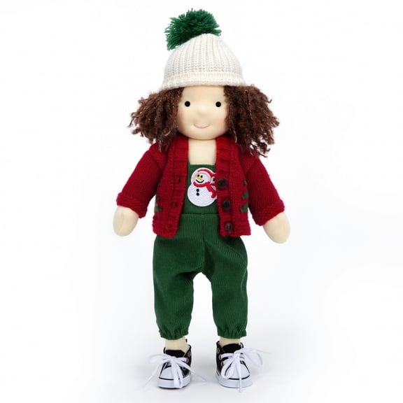 BlissfulPixie Waldorf Doll Handmade Rag Doll - Personalized Collectors Plush Doll for Kids Birthday Present with Beautiful Present Box-Daniel 12"