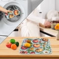 thumbnail image 3 of Yayeee Dish Drying Mat for Kitchen Counter 16" x 18" Microfiber Super Absorbent Coffee Decorative Pad, Floral Tomatoes, 3 of 9