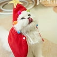thumbnail image 4 of Halloween Vampire Pet Cape Costume for Small Dogs And Cats No Battery Featherless Party Decorating Accessories (Red,L), 4 of 7