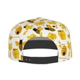thumbnail image 5 of Adjustable Baseball Cap, yellow bee honey cute Flat Bill Trucker Flat Brim Hats Dad Hat for Men Women - Snapback Hat Adjustable Size, 5 of 7