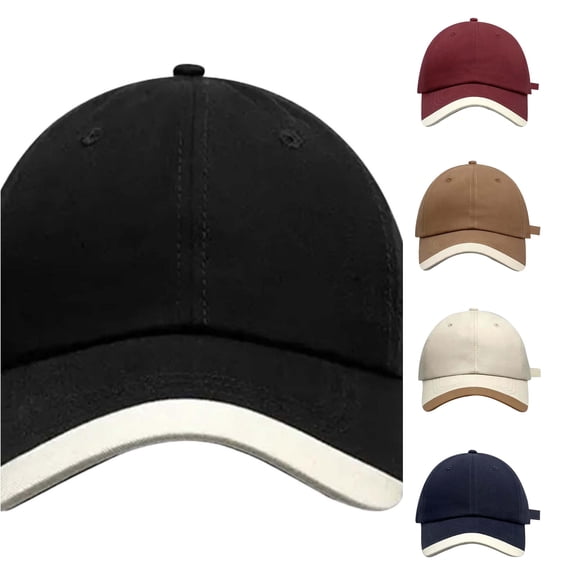 LiuXxxx Men Wide Brim Hat Shade Fashion Personality Baseball Cap Style Sun Adjustable Casual Black