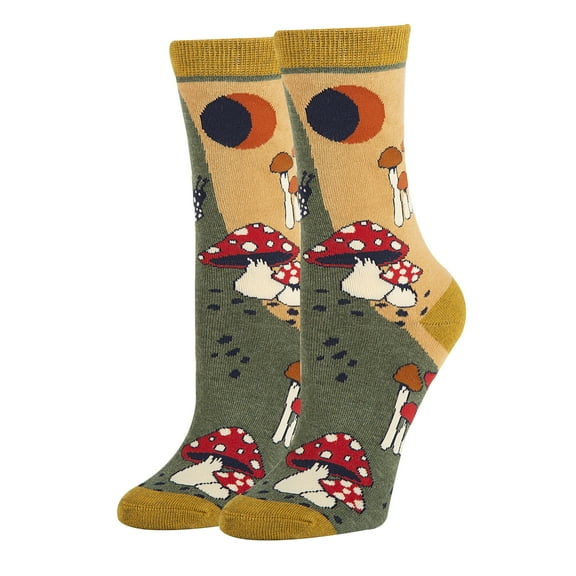 Sock It Up Women’s Colorful Patterned Dress Socks, Premium Cotton Casual Fashion Crew Socks, Hongo Delight