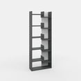 thumbnail image 4 of Ada Home Decor Bonaparte Multiple Tier Open Shelf Modern Bookcase, Anthracite/White, 4 of 7