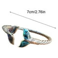 thumbnail image 3 of Mermaid Tail Adjustable Open Bracelet for Women & Girls, Elegant Jewelry Gift for Birthday, Wedding, Anniversary, Graduation - One Size Fits Most, 3 of 7
