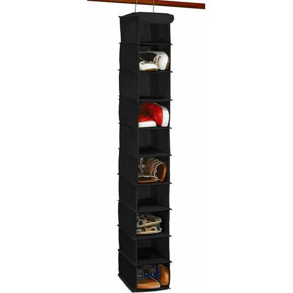 10 Shelves Hanging Shoes Organizer Holder for Closet.