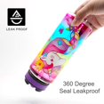 thumbnail image 5 of Homtune Linda Botella De Agua Con Pajita Para Niños De La Escuela, Niñas, Sin Bpa, Tritan, A Prueba De Fugas, Fácil De Limpiar Y Asa De Transporte, 23 Oz/680 Ml, Unicornio, 5 of 5
