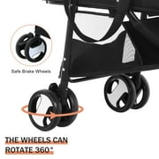 CL.HPAHKL 3 in 1 Dog Stroller For Medium Small Dogs Cats, 4 Wheels Folding Cat Stroller Pet Stroller with Removable Carrier, Portable Dog Cat Cage Jogger Stroller with Storage Lightweight for Travel