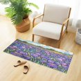 thumbnail image 4 of WOBOGO Iris Bush Carpet 39x20in Kitchen Bathroom Livingroom Plush Absorbent Non-Slip Floor Mat, 4 of 8