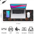 thumbnail image 5 of Long Mouse Pads for Desk,Black Halloween Pumpkins Desk Mats on Top Of Desks, Desk Mouse Pad Extra Large with 3mm Non-Slip Base and Stitched Edge for Gaming,Office,Work,Home 31.5"x11.8", 5 of 6