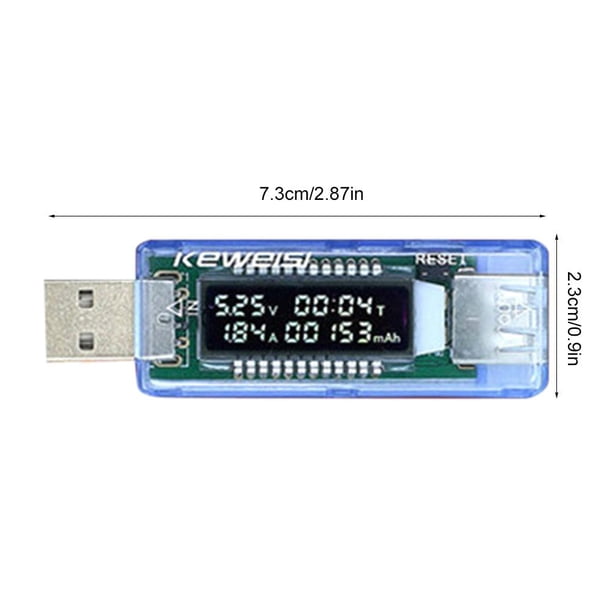 Mini USB Tester Voltaje actual Cargador Capacidad Probador Medidor de voltaje actual Ndcxsfigh Para estrenar