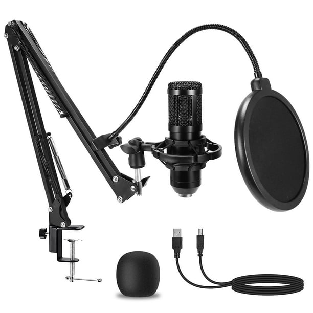 Micrófono de condensador AMOOX Professional USB Cardioid Mic