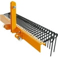 thumbnail image 6 of Pine Straw Rake,60" Powder Coated Steel Pine Straw Rake,Tow Behind Landscape Rake,Steel Spring Landscape Rake Attaches to Cat 0 Cat 1,3 Point Hitch for Tractor, 6 of 6