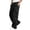 Black, variant on EANJE Men's Cargo Sweatpants Straight Wide Leg Sweat Pants with Pockets Open Bottom Elastic Drawstring Waist Joggers Pants for Winter Daily Warm Wear Black M