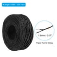 thumbnail image 2 of Uxcell 1 Roll Raffia Ribbon, 109 Yard Paper Twine String for Festival Gifts Wrapping, Black, 2 of 6