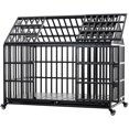 Heavy Duty Dog Crate Large Dog cage Strong Metal Dog Kennels and Crates