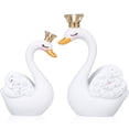 thumbnail image 1 of 1 par de decoraciones de cisne de resina, figuritas de cisne de resina de mesa, decoraciones para tablero, adornos de boda, 1 of 6