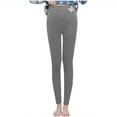 thumbnail image 2 of Cadancy Winter Leggings for Women Fuzzy Fleece Lined Trendy Print High Waist Tights Pants Stretch Winter Warm Yoga Athletic Thick Legging, 2 of 9