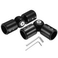 thumbnail image 1 of Unique Bargains 2 Pcs Tringles à Rideaux Réglables Connecteur d'Angle Connecteurs Coudés avec Clé Hexagonale pour Store de Baie de 1 Pouce, 1 of 6