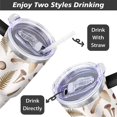 thumbnail image 5 of Mushroom 40 OZ Tumbler Cup with Lid and Straw for Water Iced Tea Coffee Smoothie and More, 5 of 7