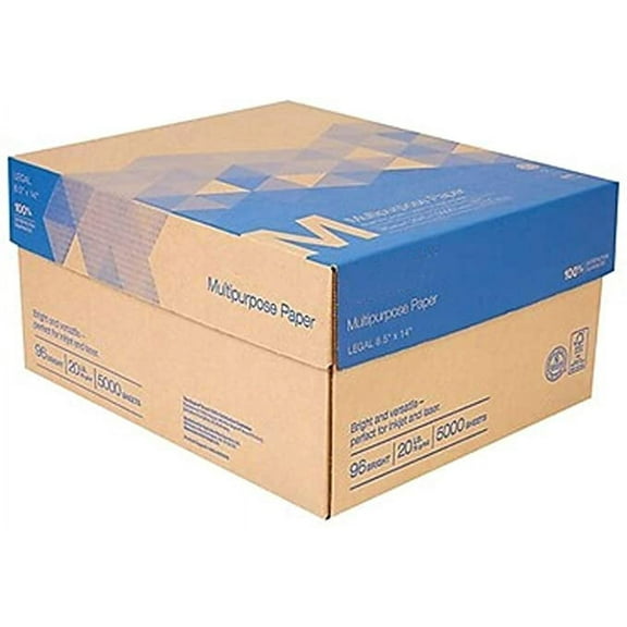 MyOfficeInnovations 8.5" x 14" Multipurpose Paper 20 lbs. 96 Brightness 500/RM 10 RM/CT 562784