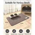 thumbnail image 7 of WEISIPU Absorbent Pet Food Mat, Quick Dry Dog Mat for Food and Water Bowls, Pet Supplies Mat for Dog Cat Puppy Kitten, 7 of 7