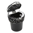 thumbnail image 4 of Auto  Holder, LED Light Indicator Bling Bling Car Ashtray Multifunctional -Studded  For Vehicle Black,White,Red, 4 of 8