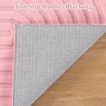 thumbnail image 3 of 5' x 7' Geometric Pink Area Rug Washable, Durable Non-Slip Indoor Carpet with Soft High-Low Pile, Fluffy Floor Rugs for Living Room, Bedroom, Home Office Décor, 3 of 9
