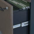 thumbnail image 3 of Bush Business Furniture Cubix Right Corner Desk w/Hutch and Mobile File Cabinet Slate/White, 3 of 8