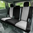 thumbnail image 3 of For 2011–2021 Jeep Grand Cherokee FH Group Neoprene Waterproof Custom Fit Car Seat Covers - Rear Gray, 3 of 6