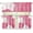 Pink Rose -Valentine''s Day, variant on Red Heart Kitchen Curtain Tier&Valance Set 36" Length Tier Curtains Rod Pocket Window Valance for Living Room Bedroom Valentine''s Day Decorations,3 Piece Set