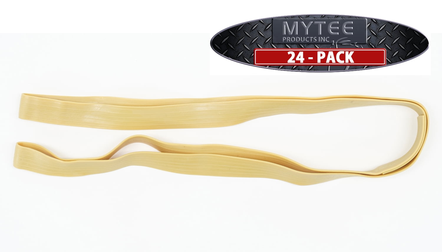 Small Moving Rubber Bands (24 Pack) - 25" Unstretched - 50" Fully Stretched - Yellow Rubber Mover Bands For Pallets, Moving Blankets, Moving Supplies, Boxes, Furniture, TV Bed Dresser