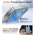 thumbnail image 3 of Funda con Soporte Magnético invisible, Delgada Mate, para iPhone 12/12 Pro, Azul Claro, 3 of 7