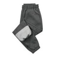 thumbnail image 1 of Hfolob Boys Pants Autumn Winter Outdoor Sports Pants With Fleece Solid Color Sweatpants, 1 of 3