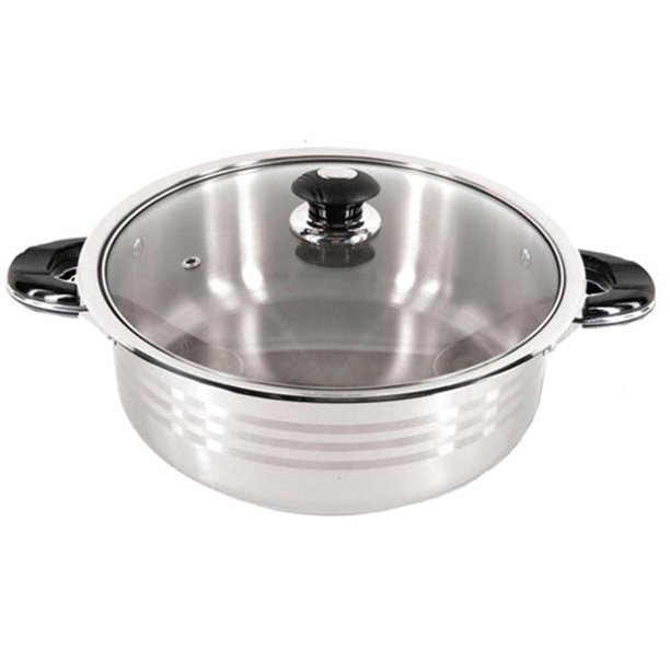 Casserole Pot with Lid, Stainless Steel