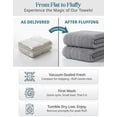 thumbnail image 3 of Casa Platino Bath Towels Set of 8– 100% Cotton Ring-Spun, Includes 2 Bath, 2 Hand & 4 Washcloths, Soft, Quick-Dry Absorbency, Hotel & Spa-Quality Design – Ultimate Grey, 3 of 8